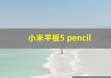 小米平板5 pencil